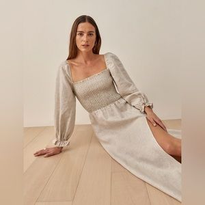 Reformation Gitane Linen Dress